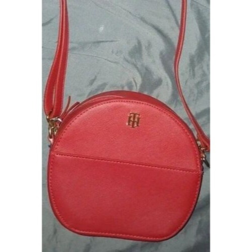 Tommy Hilfiger Red Canteen Round Crossbody Bag